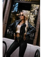 624-3 Krátke strapce z mäkkej ekokože - čierne 624-3 Krátke strapce z mäkkej ekokože - čierne