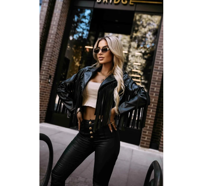 624-3 Krátke strapce z mäkkej ekokože - čierne 624-3 Krátke strapce z mäkkej ekokože - čierne