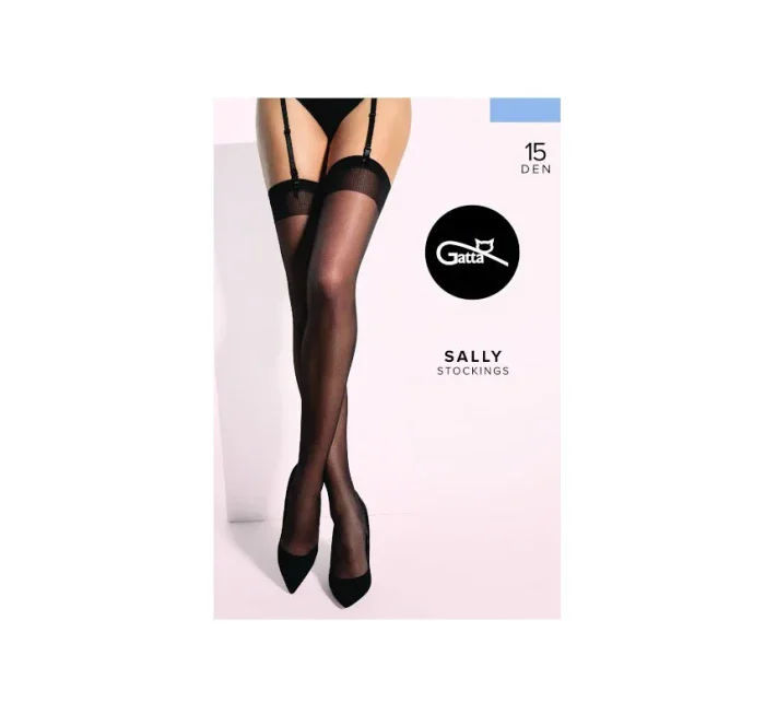 Dámske pančuchy k podväzkovému pásu Gatta Sally lycra 15 deň 1-4 Dámske pančuchy k podväzkovému pásu Gatta Sally lycra 15 deň 1-4
