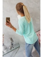 Halenka s grafikou 3D model 18744082 mint - K-Fashion