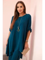 Súprava blúzka + nohavice s námorníckym príveskom