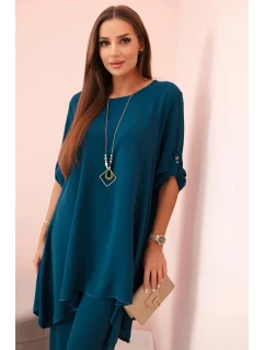 Súprava blúzka + nohavice s námorníckym príveskom