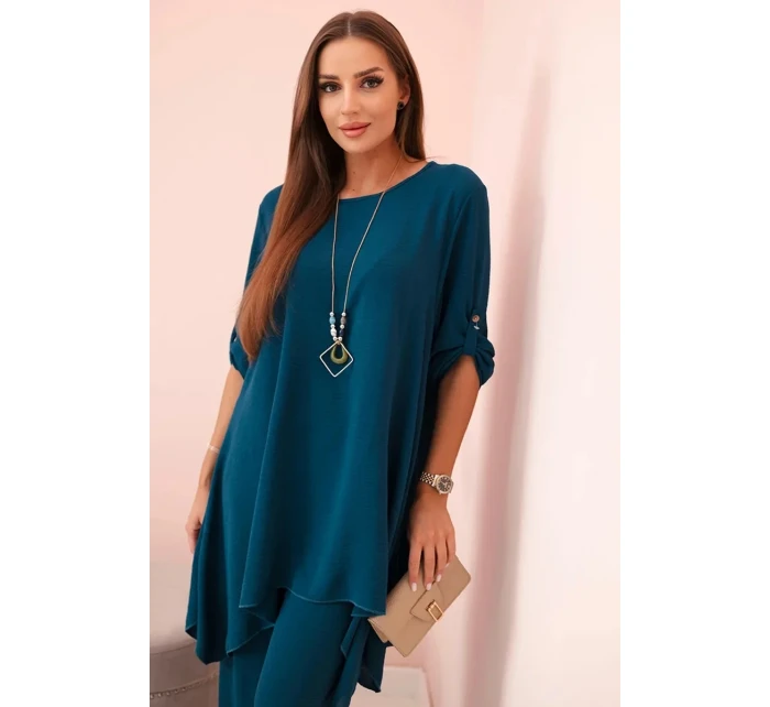 Súprava blúzka + nohavice s námorníckym príveskom