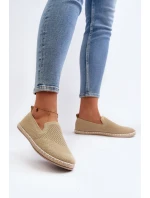 Wsuwane Damskie Espadryle Beżowe Harmonie Wsuwane Damskie Espadryle Beżowe Harmonie