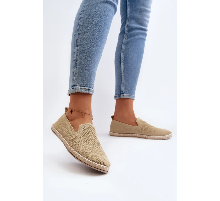 Wsuwane Damskie Espadryle Beżowe Harmonie Wsuwane Damskie Espadryle Beżowe Harmonie