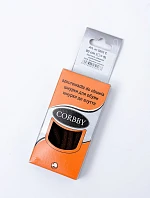 Corbby Bawełniane Brązowe Okrągłe Sznurowadła