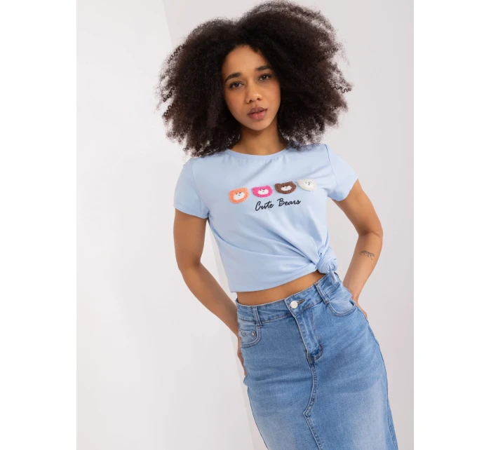 Bluzka RV BZ model 19734960 jasny niebieski - FPrice