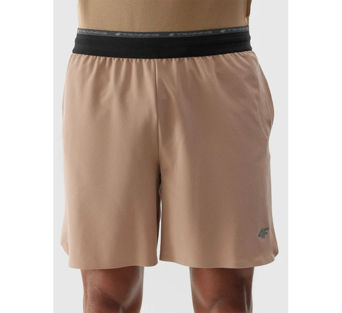 Pánské sportovní rychleschnoucí šortky 4F - béžové