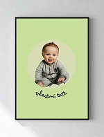 Personalizovaný magický fotorámik – 50 × 70 – výrez fotografie na podklade