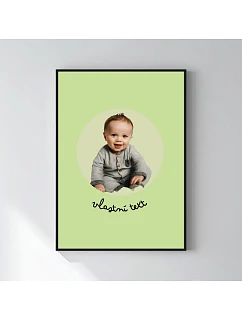 Personalizovaný magický fotorámik – 50 × 70 – výrez fotografie na podklade