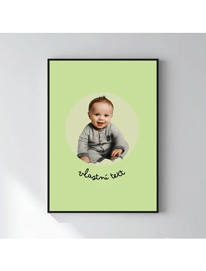 Personalizovaný magický fotorámik – 50 × 70 – výrez fotografie na podklade