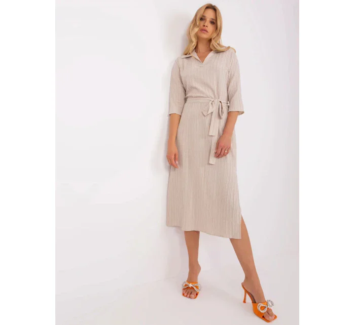 Dámske šaty SK 509342 1.51P light beige - Lakerta