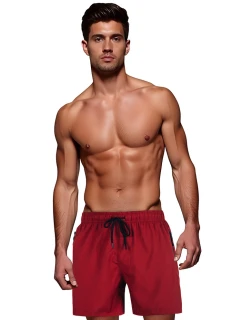 Pánské šortky bordó model 21989780 - Dstreet