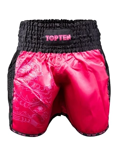 TOP TEN "DRAGON" šortky čierna/ružová M