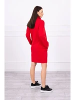 Šaty s kravatou červené Šaty s kravatou červené