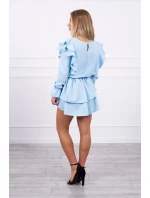 Šaty se model 18746256 volány modré - K-Fashion Šaty se model 18746256 volány modré - K-Fashion