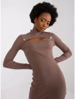 Šaty RV SK 7433.51 hnedá Šaty RV SK 7433.51 hnedá