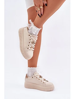 Dámské tenisky béžové model 22069775 - SWEET SHOES