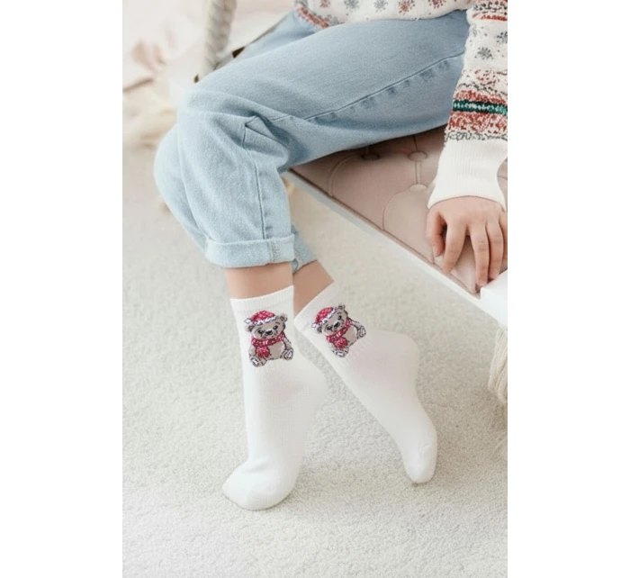 Detské vianočné ponožky Medvedík 1306.009