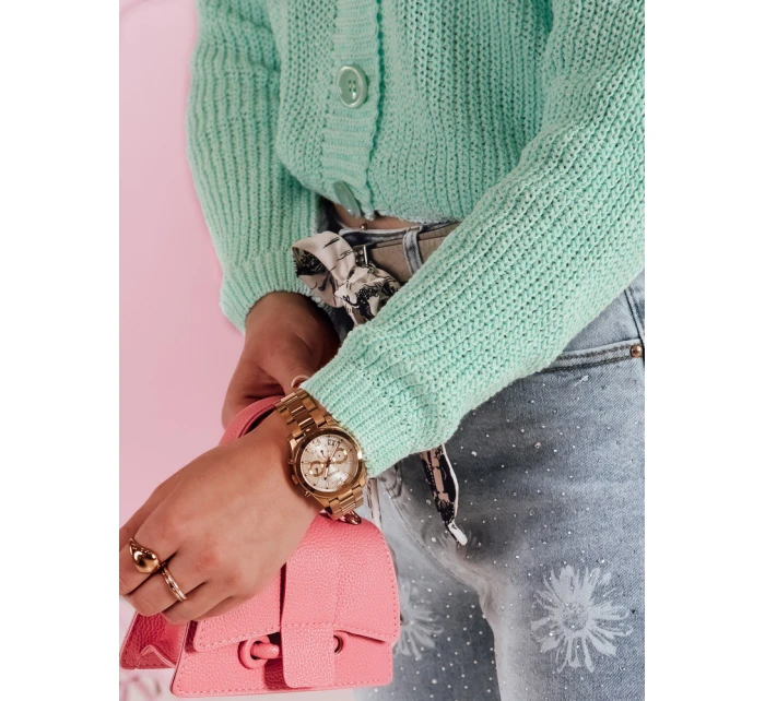 Dámský žebrovaný svetr oversize mint Dstreet model 21986101 - FashionStreet