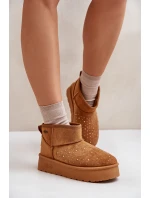 Śniegowce Ze Zdobieniem Na Platformie Big Star OO274A104 Camel Śniegowce Ze Zdobieniem Na Platformie Big Star OO274A104 Camel