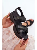 Dámské Sandály S Na Suchý Zip Černé model 21688284 - Boto