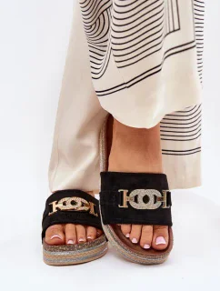 Šľapky na platforme, model 210768 Step in style