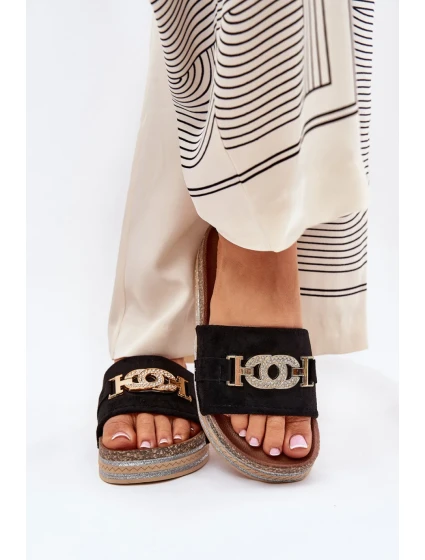 Šľapky na platforme, model 210768 Step in style