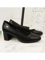 Černé lodičky W s ozdobným model 20709526 - SERGIO LEONE Černé lodičky W s ozdobným model 20709526 - SERGIO LEONE