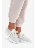 Dámské Kožené Sportovní Boty model 21691334 Bílé - VINCEZA