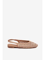 Dámské sandály s pleteným vzorem Camel model 22125684 - Boto