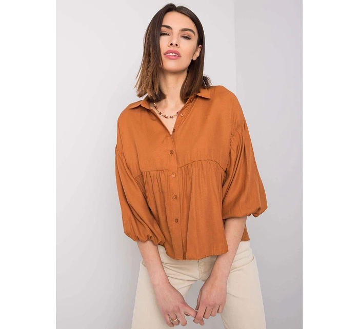 Košeľa 328 KS 4023.57 svetlohnedá