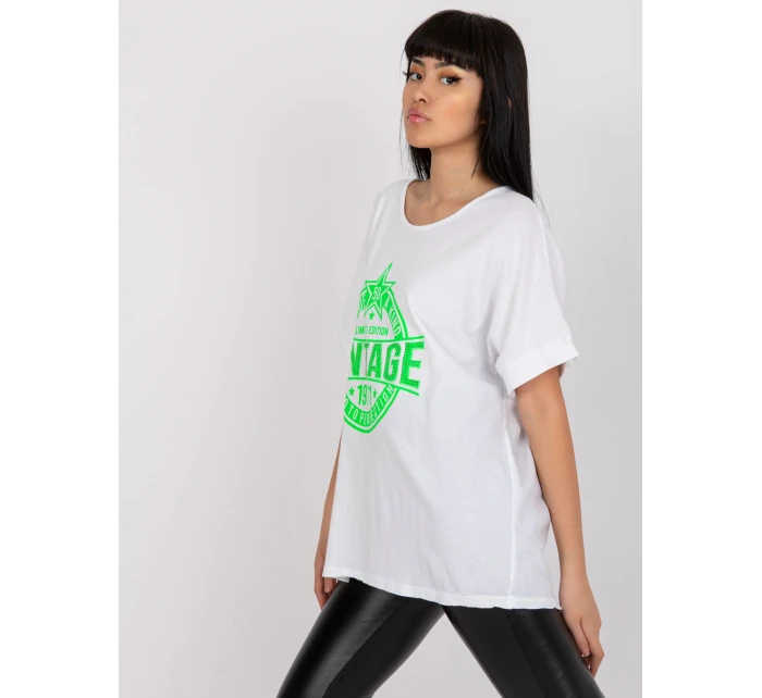 Tričko DHJ TS 6860.26X biela a zelená