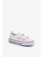 Detské tenisky na suchý zips Big Star White Detské tenisky na suchý zips Big Star White