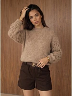 Sweter damski oversize z model 22394687 - FashionStreet Sweter damski oversize z model 22394687 - FashionStreet