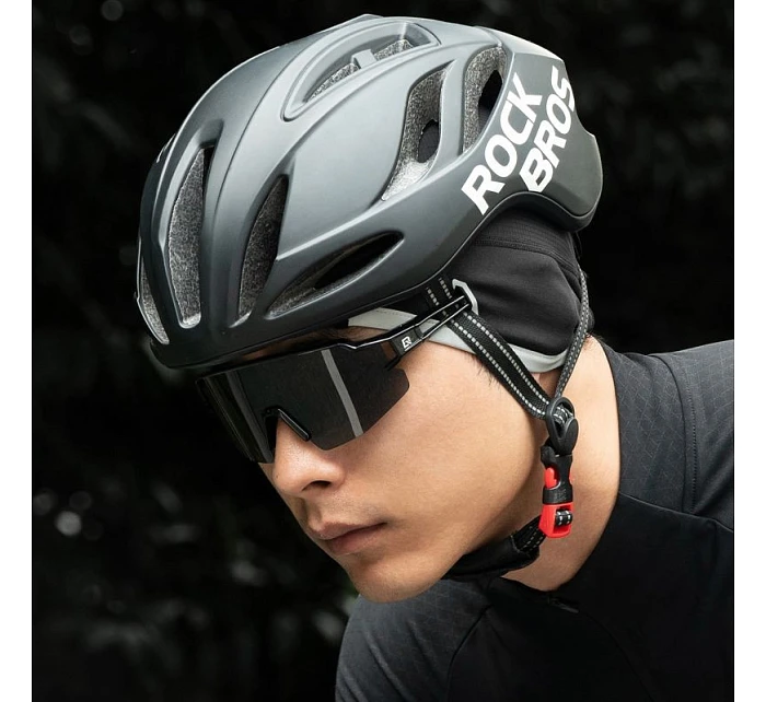 Rockbros M016 zimná vetruodolná cyklistická čiapka veľkosti 54-61 cm - čierna