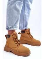 Damskie Trapery Botki Ocieplane Brązowe Corbin