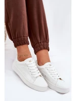 Nízké Dámské Tenisky Z Eko Kůže Big Star model 21686486 Bílé - Big Star Shoes Nízké Dámské Tenisky Z Eko Kůže Big Star model 21686486 Bílé - Big Star Shoes