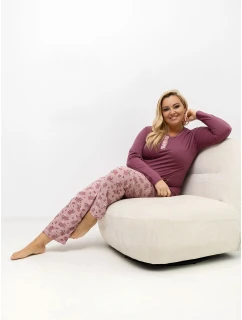 DU PI FP 508.57 tmavoružové pyžamo