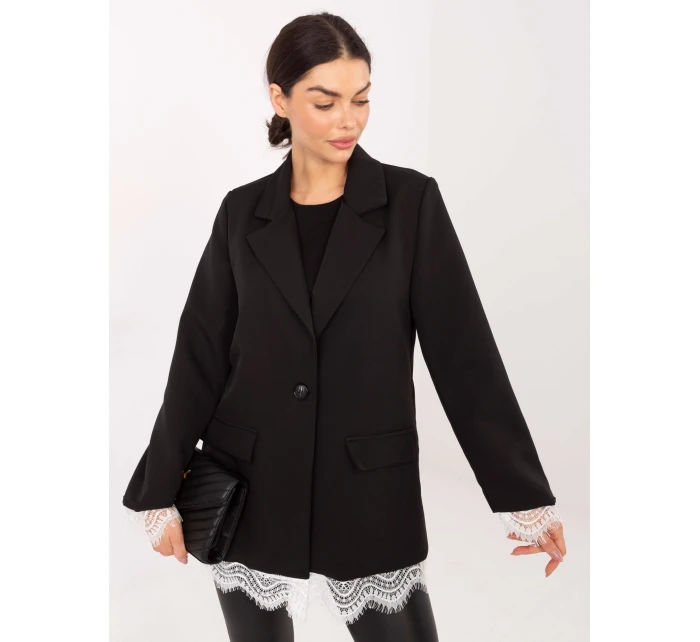 Marynarka IT MA model 21795573 czarny - FPrice Marynarka IT MA model 21795573 czarny - FPrice