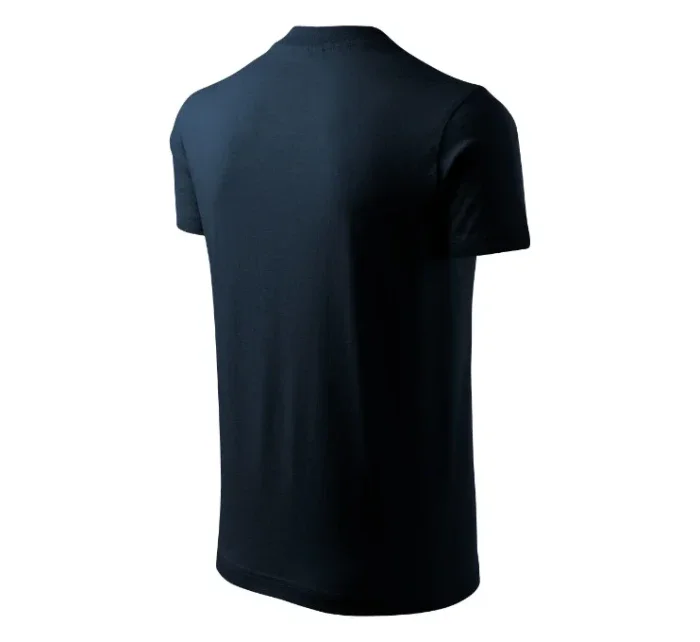 V-neck tričko unisex námořní modrá