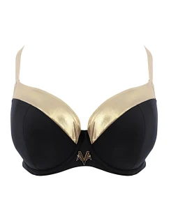 Dámsky vrchný diel plaviek SK 178 Black with gold - AVA