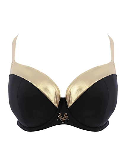 Dámsky vrchný diel plaviek SK 178 Black with gold - AVA