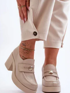 Poltopánky na podpätku model 183949 Step in style