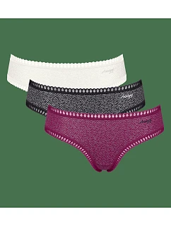 sloggi GO Crush Hipster C3P – čierna kombinácia – SLOGGI čierna kombinácia – SLOGGI
