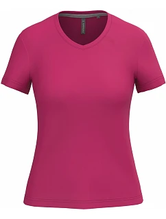 K Dámské tričko s výstřihem do V 20.K fuchsia model 22508285 - Kariban