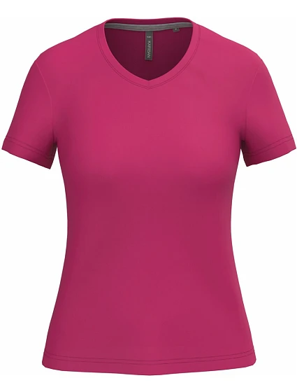K Dámské tričko s výstřihem do V 20.K fuchsia model 22508285 - Kariban