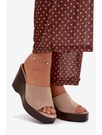 Dámské pantofle na platformě model 21919258 - Boto