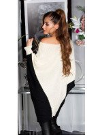 Trendy KouCla bat knit Oversize sweater