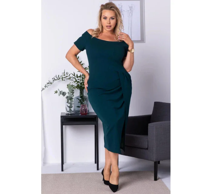 Dámske šaty Delicja SA718 zelené - Karko